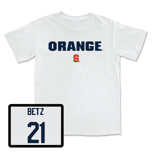 Men's Soccer White Orange Comfort Colors Tee - Stephen Betz