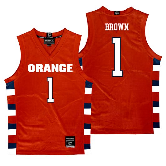 Orange Men's Basketball Jersey - Maliq Brown