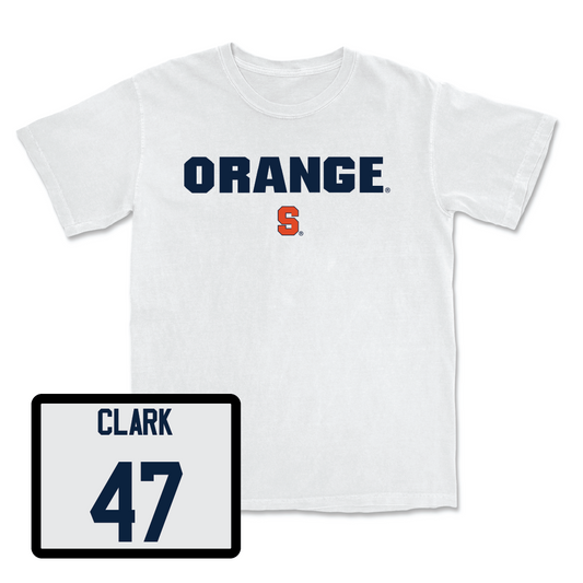Football White Orange Comfort Colors Tee - Carter Clark