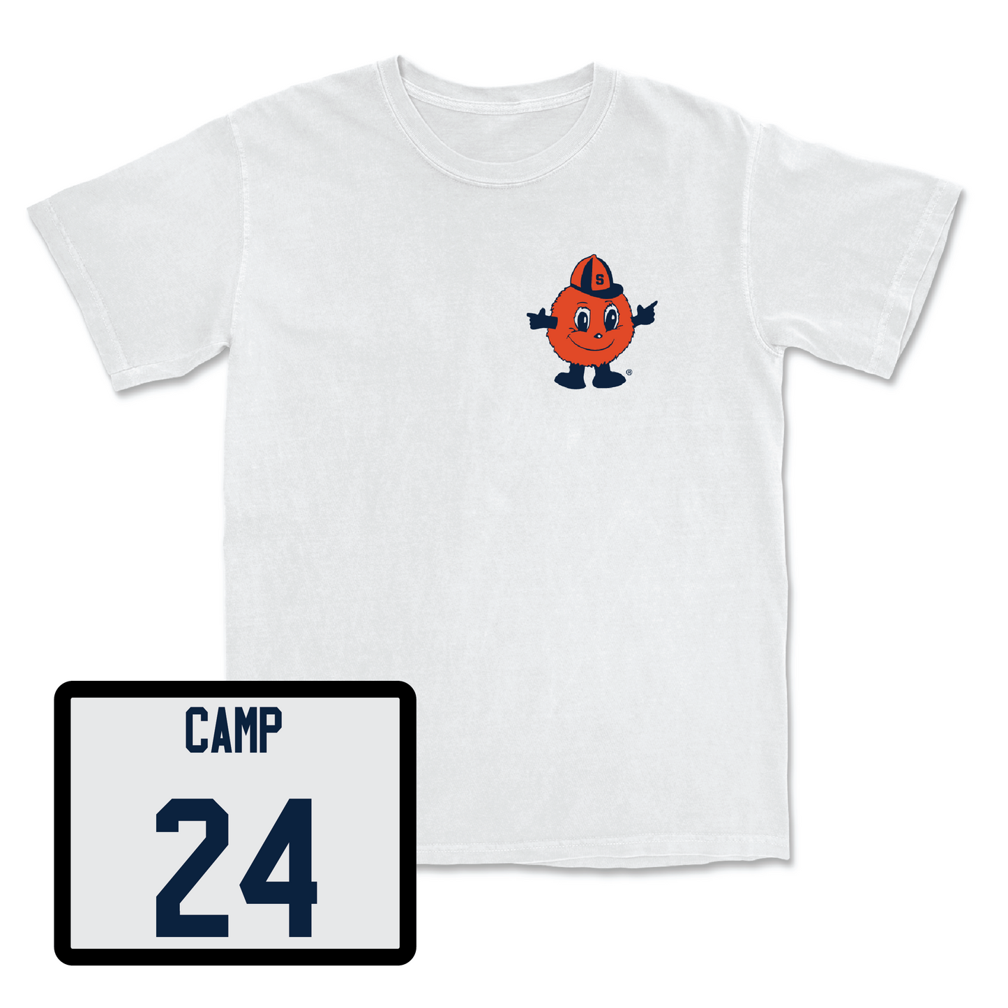 Women's Basketball White Otto Comfort Colors Tee - Dominique Camp