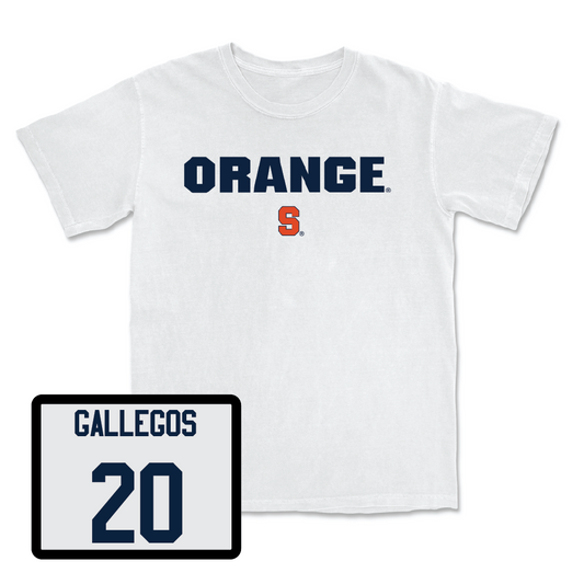Softball White Orange Comfort Colors Tee - Ryan Gallegos