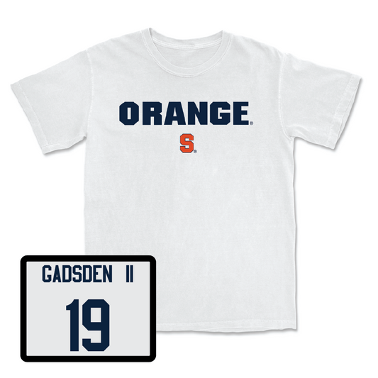 Football White Orange Comfort Colors Tee - Oronde Gadsden II