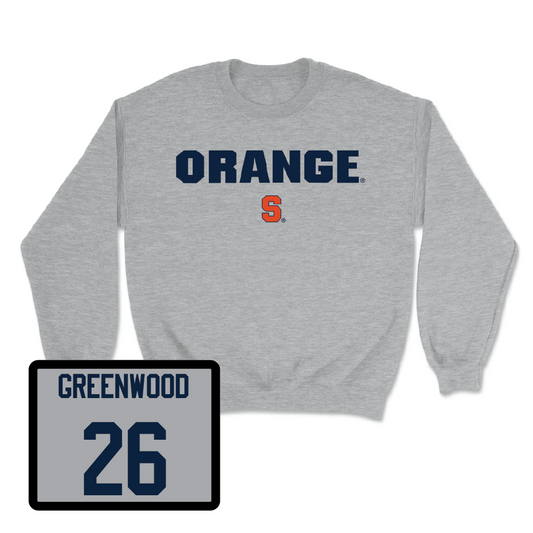Sport Grey Football Orange Crewneck - Aman Greenwood