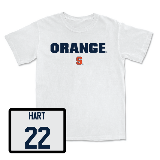 Football White Orange Comfort Colors Tee  - Jaden Hart