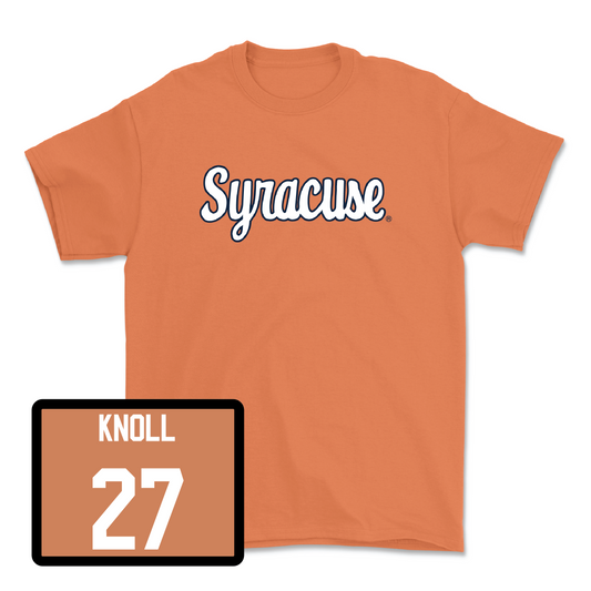 Orange Women's Ice Hockey Script Tee  - Heidi Knoll