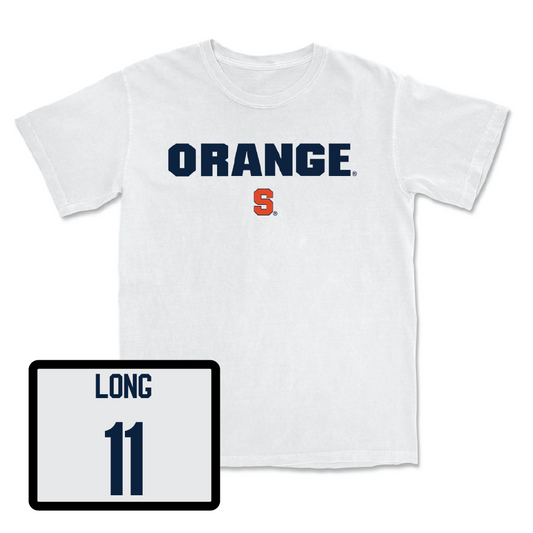 Football White Orange Comfort Colors Tee - Kendall Long