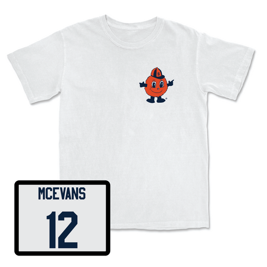 Women's Basketball White Otto Comfort Colors Tee - Cheyenne McEvans