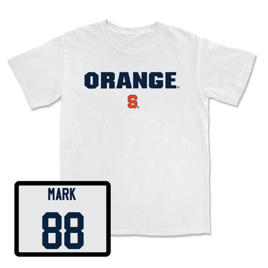 Men's Lacrosse White Orange Comfort Colors Tee - Will Mark