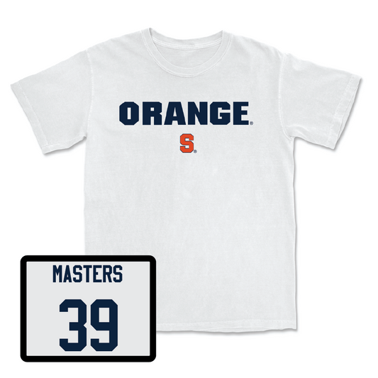 Football White Orange Comfort Colors Tee - Clay Masters