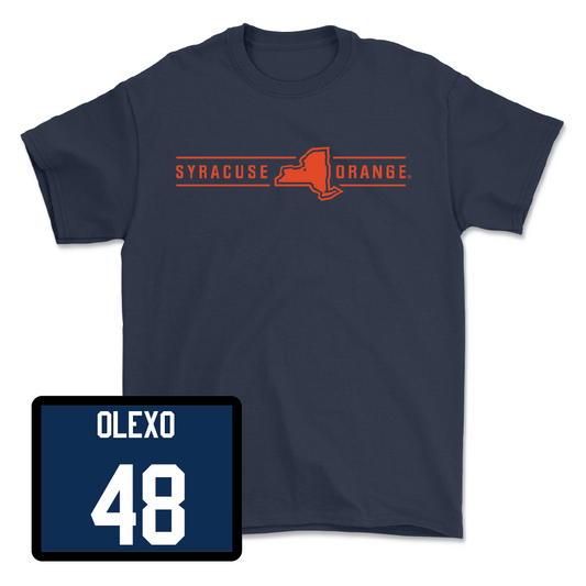 Navy Men's Lacrosse New York Tee - Saam Olexo