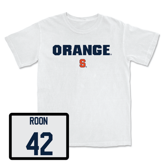 Football White Orange Comfort Colors Tee - Austin Roon
