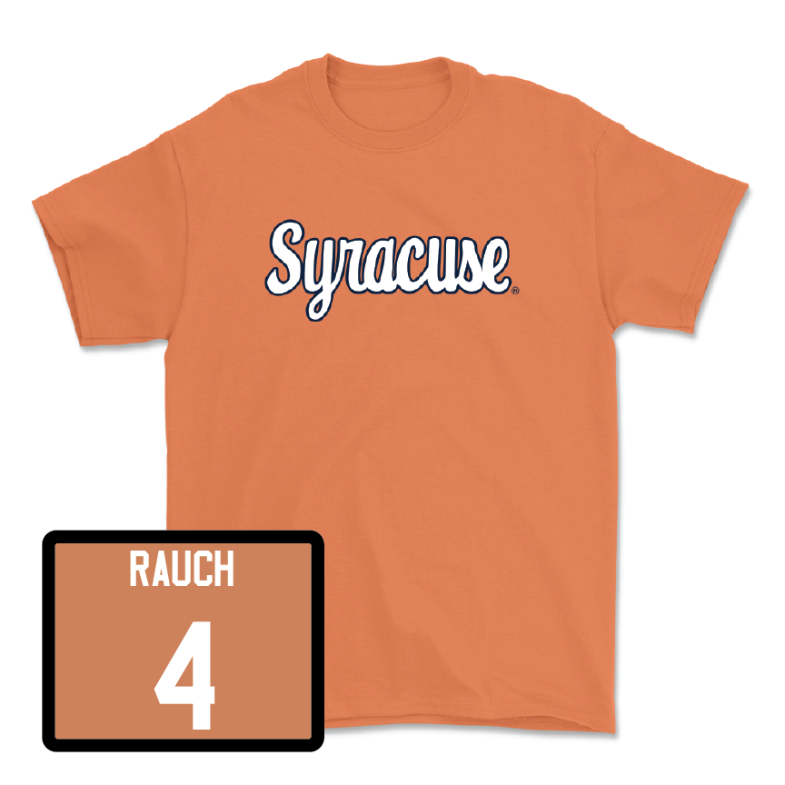 Orange Women's Soccer Script Tee - Ashley Rauch