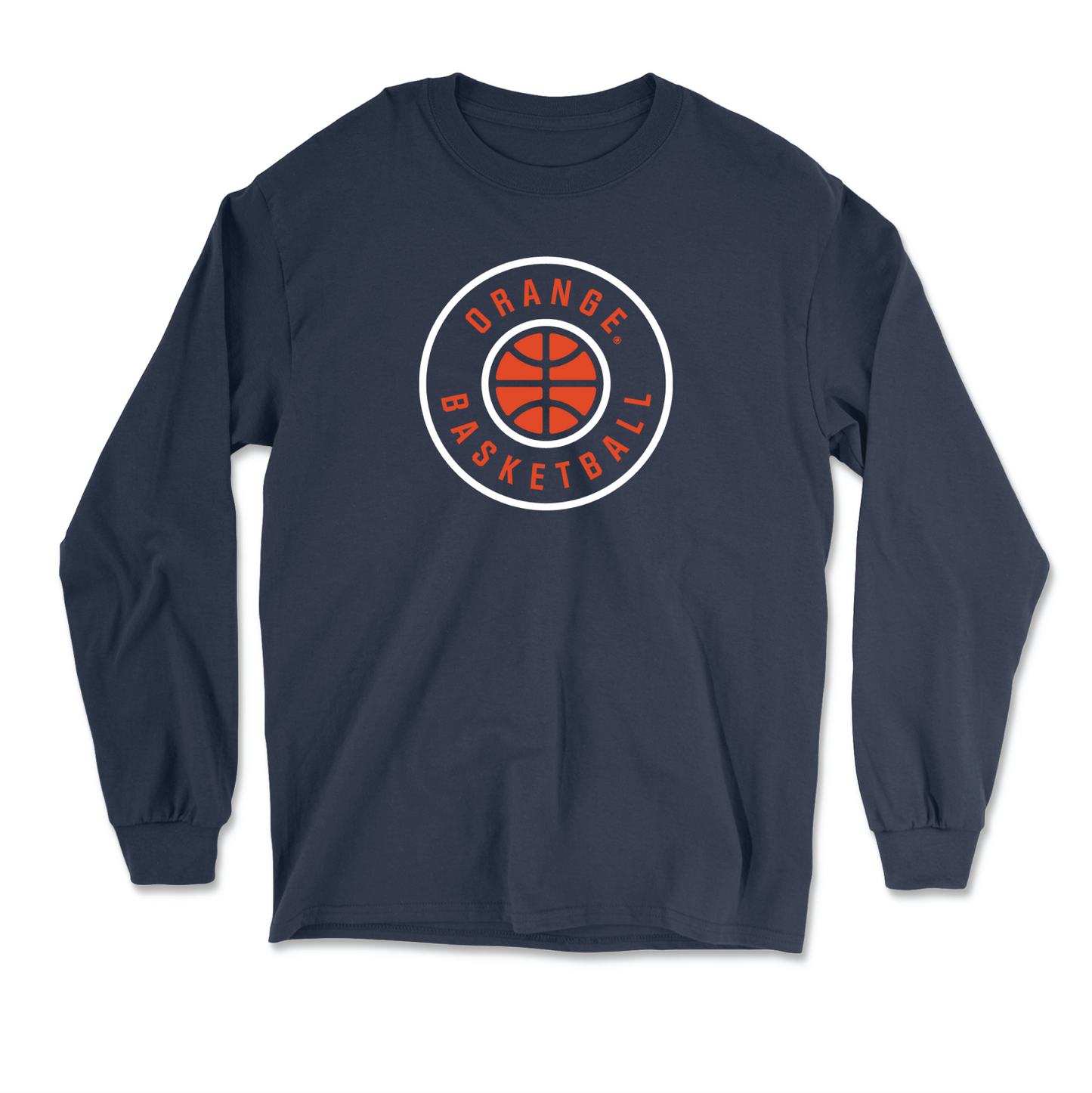 Navy Men's Basketball Hardwood Long Sleeve Tee - Anthony Clayton