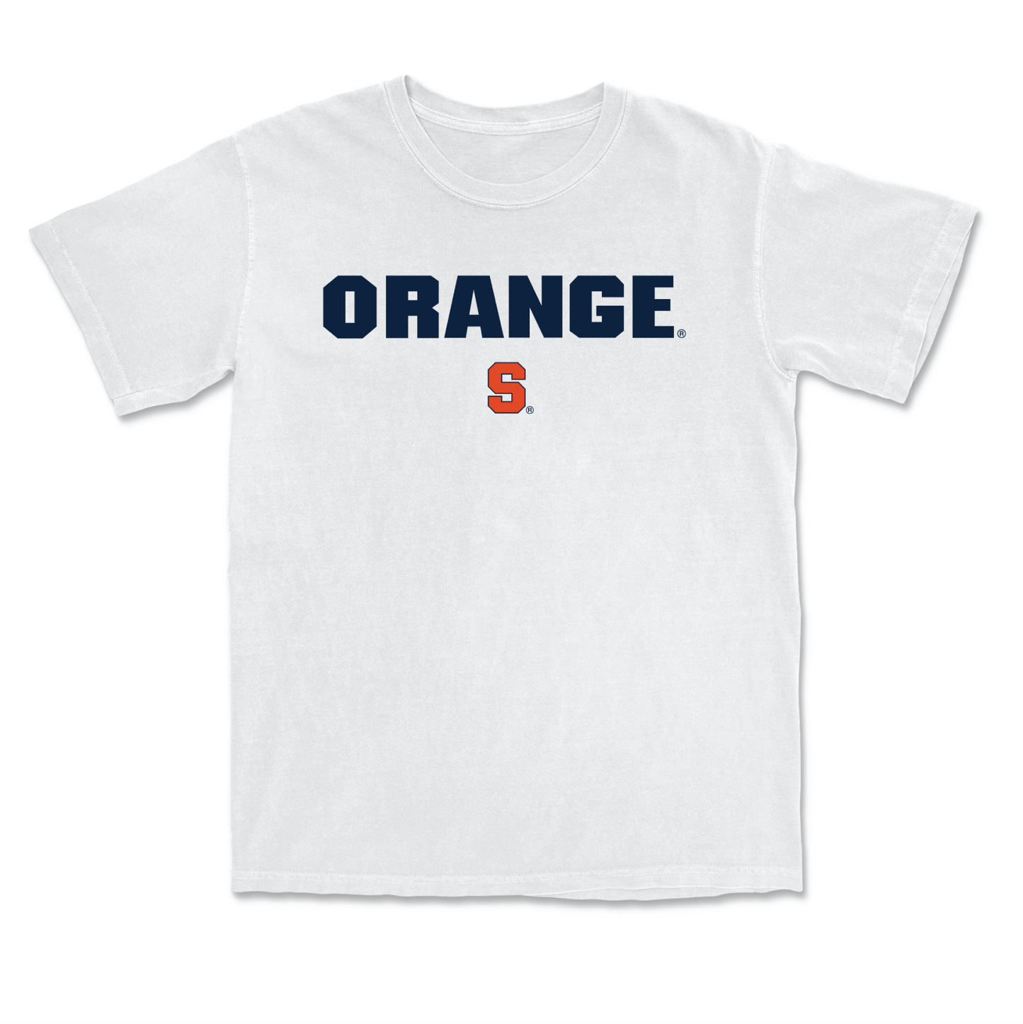 Football White Orange Comfort Colors Tee  - Carlos Del Rio-Wilson