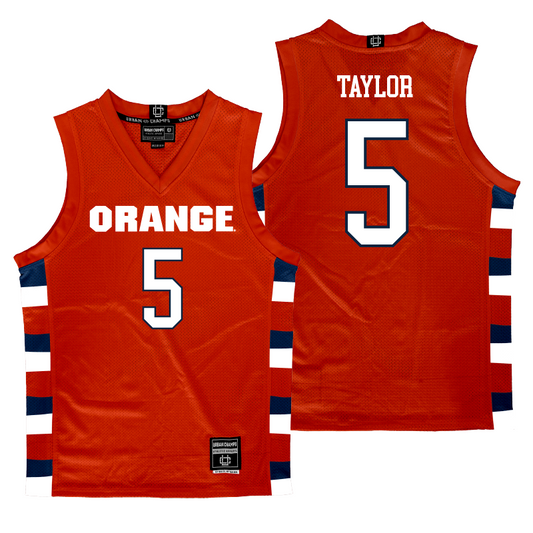 Orange Men's Basketball Jersey - Justin Taylor