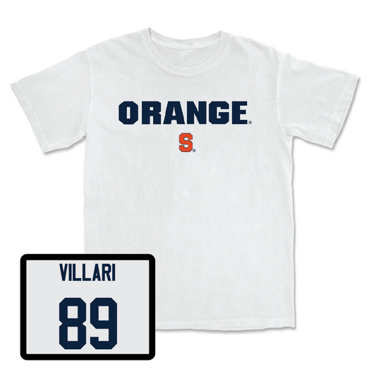 Football White Orange Comfort Colors Tee - Dan Villari
