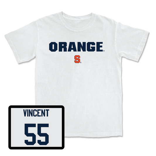 Men's Lacrosse White Orange Comfort Colors Tee - Jordan Vincent