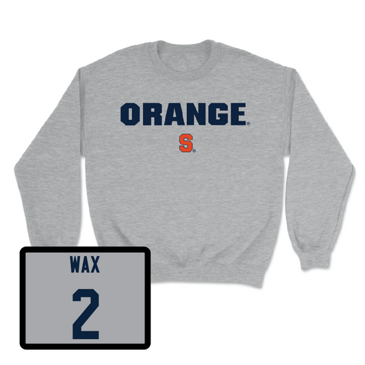 Sport Grey Football Orange Crewneck - Marlowe Wax