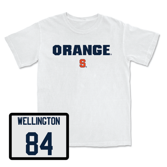Football White Orange Comfort Colors Tee - Nate Wellington