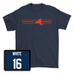 Navy Men's Lacrosse New York Tee - Barrett White