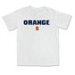 Men's Lacrosse White Orange Comfort Colors Tee